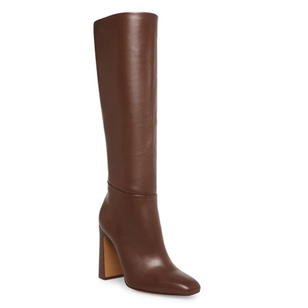 Steve Madden Ally Brown Leather Boot, Size 8.5